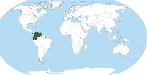 ubicacion de colombia en el mapa mundi